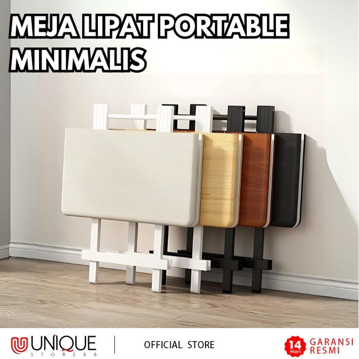 Meja Lipat Portable Bahan Kayu Multiplek Meja Makan Minimalis Praktis Dan Higenis Meja Serbaguna