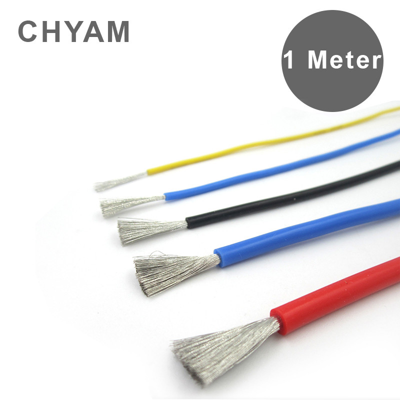 Terbaru One Meter Silicone Wire Heat-resistant Cable Soft Silicone Wires 12AWG 14AWG 16AWG 18AWG 20A