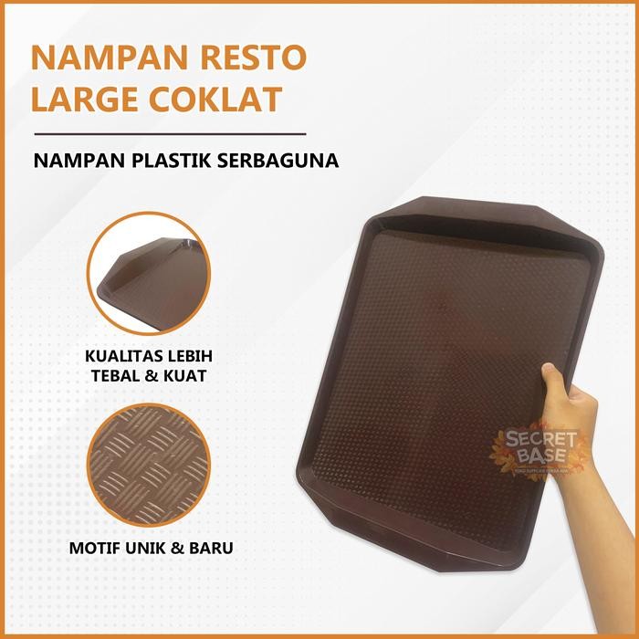 NAMPAN RESTO - Baki /Nampan Aesthetic Plastik / Food Tray Nampan Besar