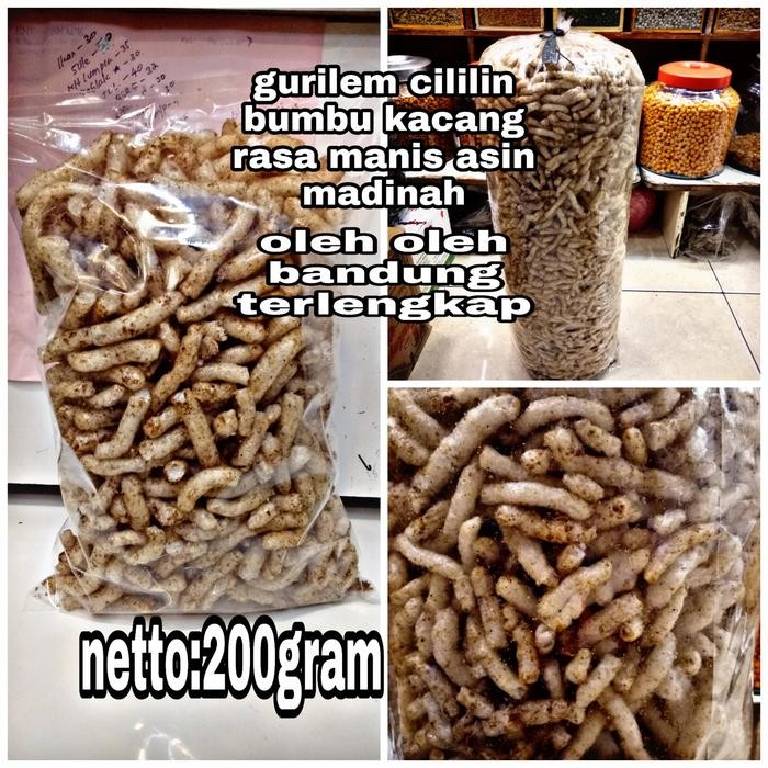 

New KERUPUK GURILEM ASIN BUMBU KACANG / GURILEM CILILIN 200 GR
