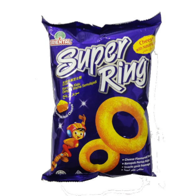 

S07035 ORIENTAL SUPER RING CHEESE SNACK MALAYSIA 60GR MAJU BERSAMA (20250912)