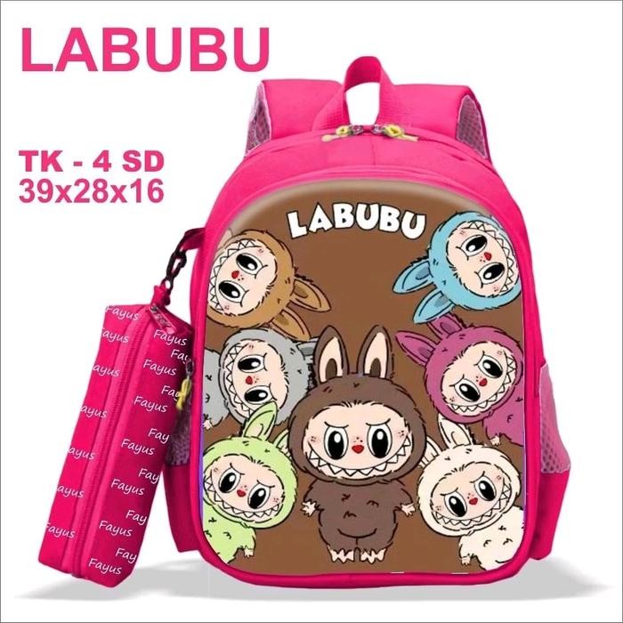Pilihan- Viral Labubu Tas Ransel Sekolah Anak Labubu//Tas Viral 2024//Tas Ransel Tas Anak