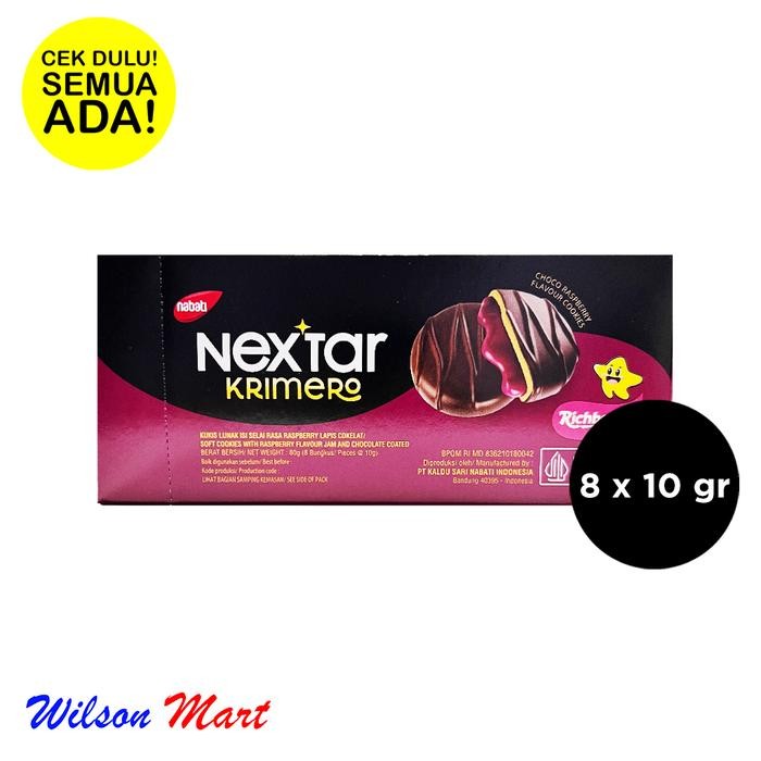 

NABATI NEXTAR KRIMERO SOFT COOKIES RASPBERRY CHOCOLATE COATED 80 GRAM