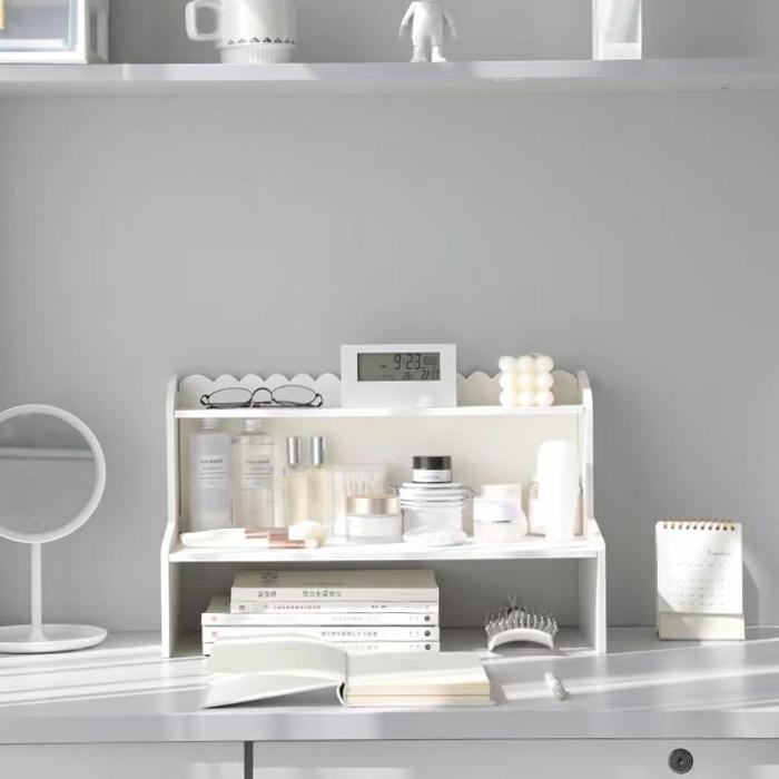 

Rak Buku Meja Vintage Organizer Tempat Alat Tulis Pensil Kertas Laptop