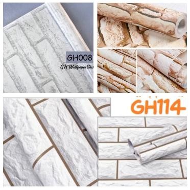 Pilihan- Wallpaper Stiker Wallstiker Dinding Minimalis Pvc Hiasan Dinding Kamar