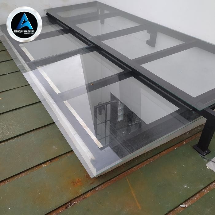 kanopi sliding besi galvanis/kanopi buka tutup