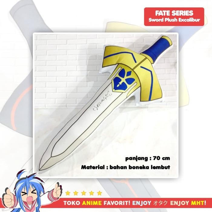 bantal anime plushie pedang fate excalibur sword [kualitas terbaik]