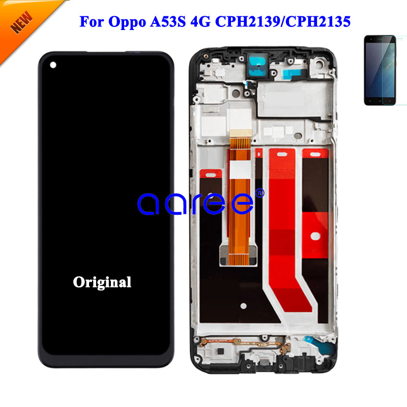 LCD Screen Original For Oppo A53S 4G LCD  For Oppo A53S CPH2139/CPH2135 LCD Screen Touch Digitizer A