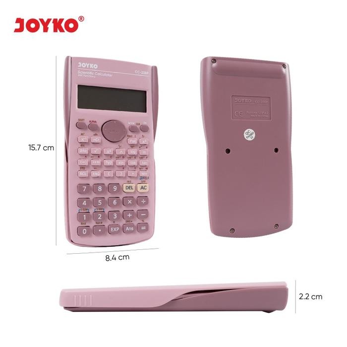 

HOT SALE! Scientific Calculator Kalkulator Ilmiah Joyko CC-23BP 240 Functions