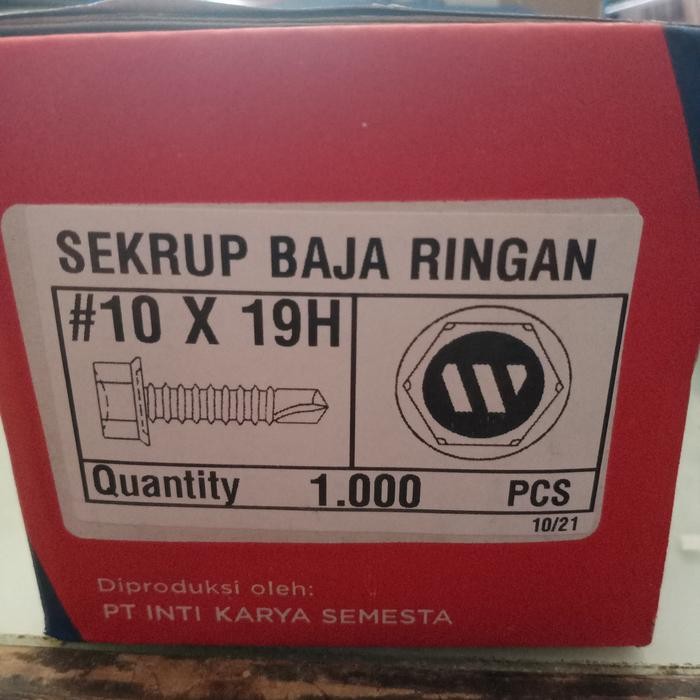 Pilihan- Baut Baja Ringan 10X19 Wilson / Skrup Baja Ringan 2Cm Per Dus 1000Pcs