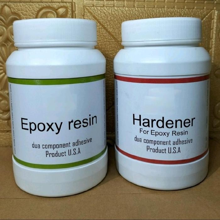 Ready Lem Epoxy Resin Bening Berikut Hardener Berwarna