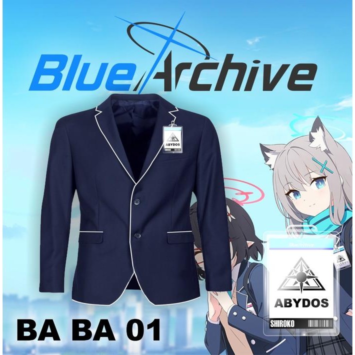 ORIGINAL Blazer G Blue Archive Shiroko Semi Formal Cosplay Jas BA BA 01 READY STOCK