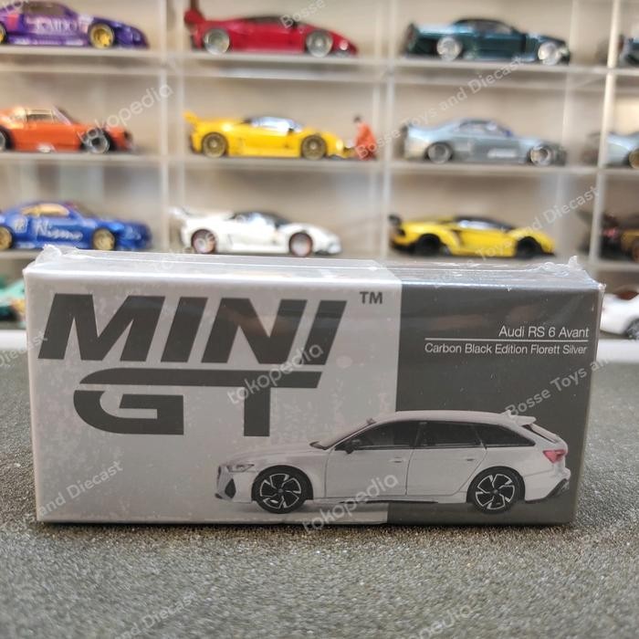 Pilihan- Mini Gt 372 Audi Rs 6 Avant Carbon Black Edition Florett Silver