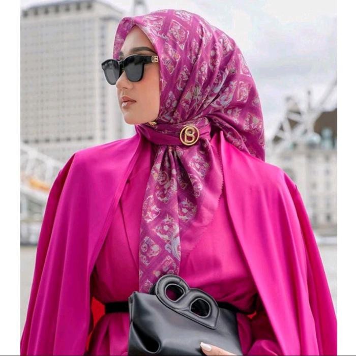 Pilihan- Hijab Buttonscarves KwSegiempat Motif PremiumJilbab Segi Empat