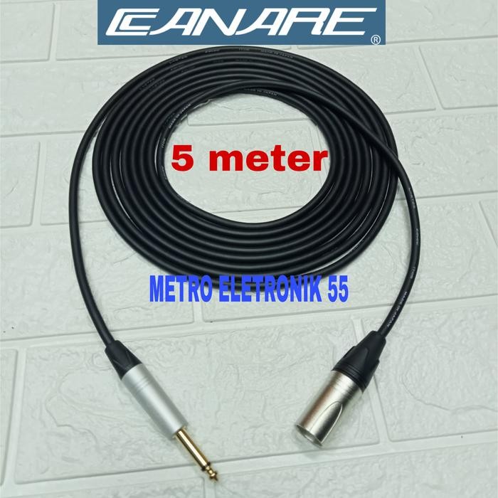 Kabel Canare Made In Japan Jack XLR Male To Akai 5 Meter