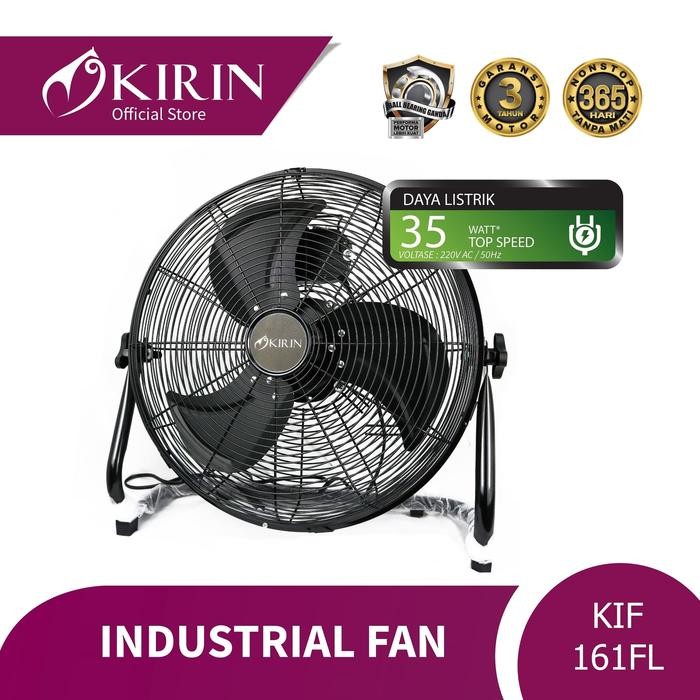 KIRIN INDUSTRIAL FAN 16 INCH FLOORKIF-161FL BLACK