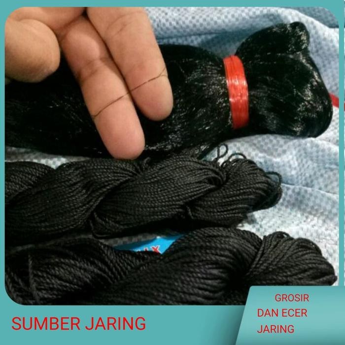 Jaring burung lebar 5 meter panjang 100 yds bonus 2 gulung tali jaring burung hitam