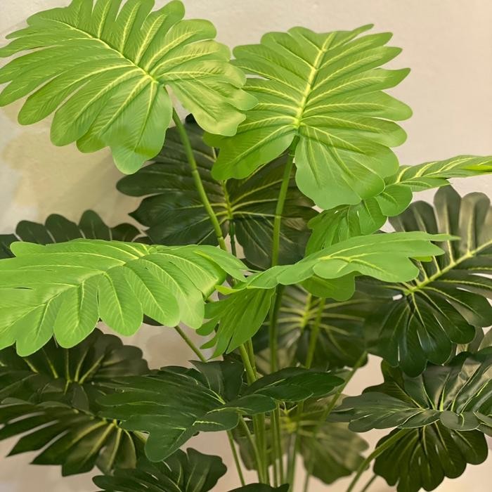 DAUN PALM GERIGI 18 TANGKAI DAUN PLASTIK BUNGA DEKORASI POJOK RUMAH BUNGA ARTIFISIAL MURAH