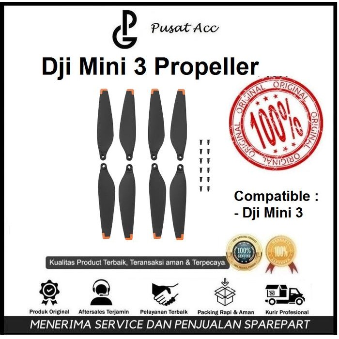 Dji Mini 3 Propeller - Dji Mini 3 Baling Baling - Propeller