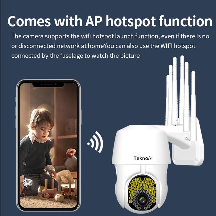 IFZH  Teknobi Kamera Cctv Ip Camera Wifi Ptz Auto Tracking Mengikuti Gerakan Cloud