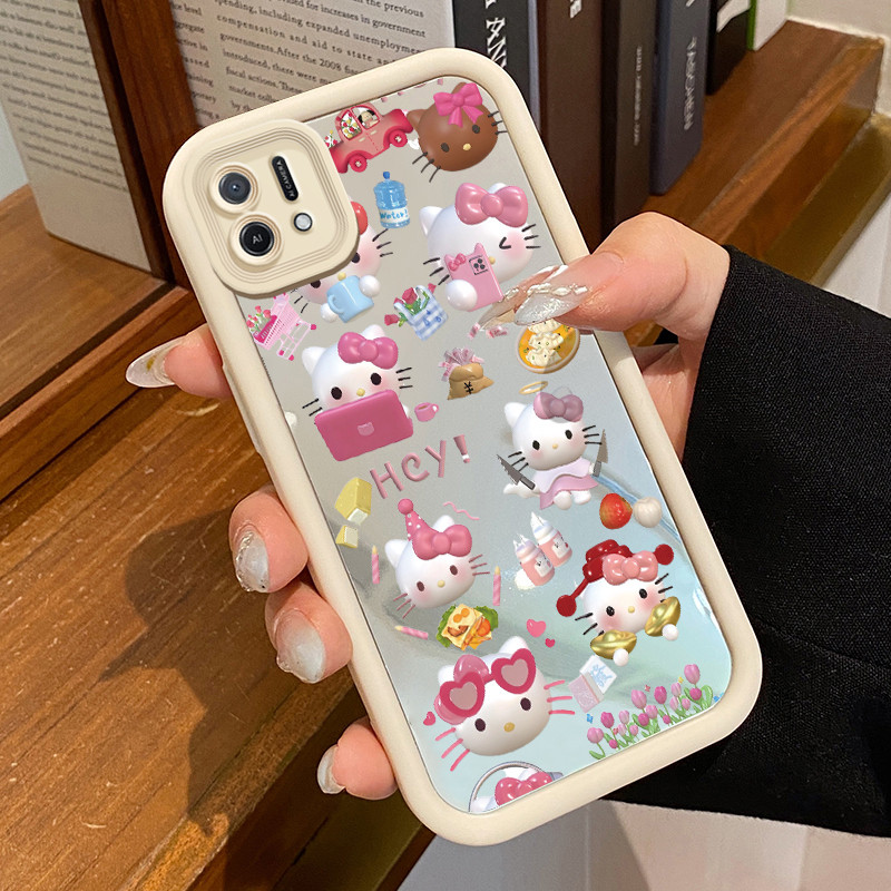 Casing Hp OPPO A16K OPPO A16E Case Casing Boneka Kerja HP pola Kesing Kasing cermin Cesing Silikon S