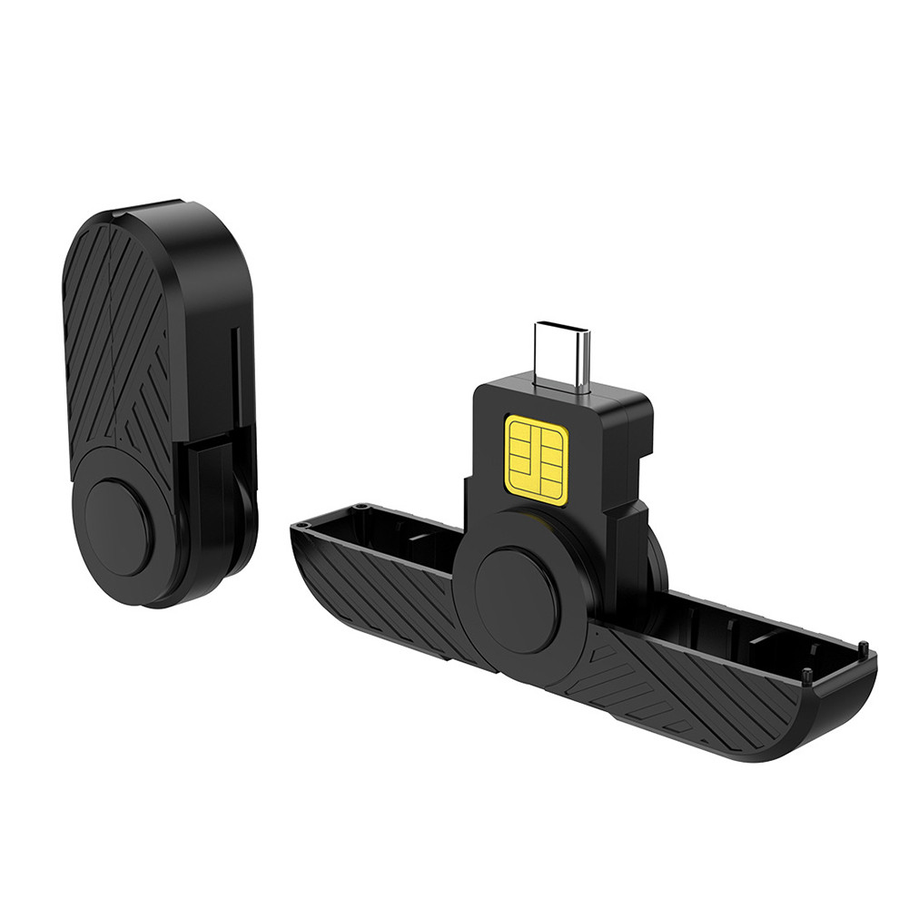 Portable Smart Card Reader Type-C USB Card Reader USB Common Access CAC for SIM Chip ID Card for