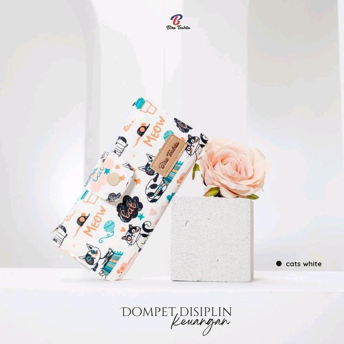 New BY SHANA _ DOMPET KEUANGAN BIRU TSABITA / DOMPET DISIPLIN BIRU TSABITA / DOMPET WANITA Kanvas