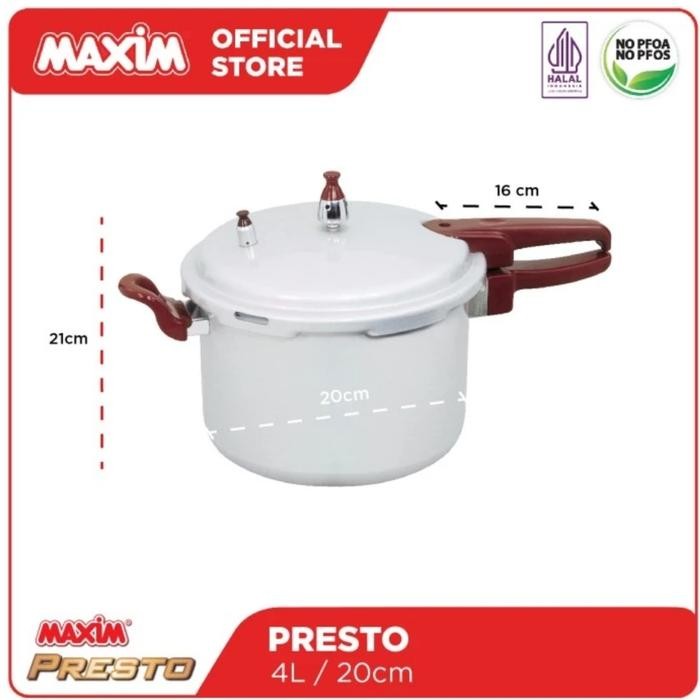 MAXIM PANCI PRESTO / PRESSURE COOKER - 4 LITER