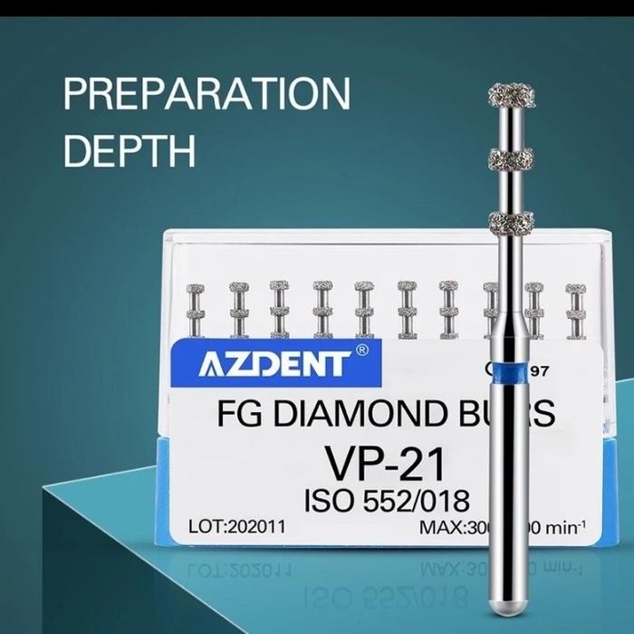 Terlaris Bur veneer preparation depth marker preparasi deep marking highspeed h SALE