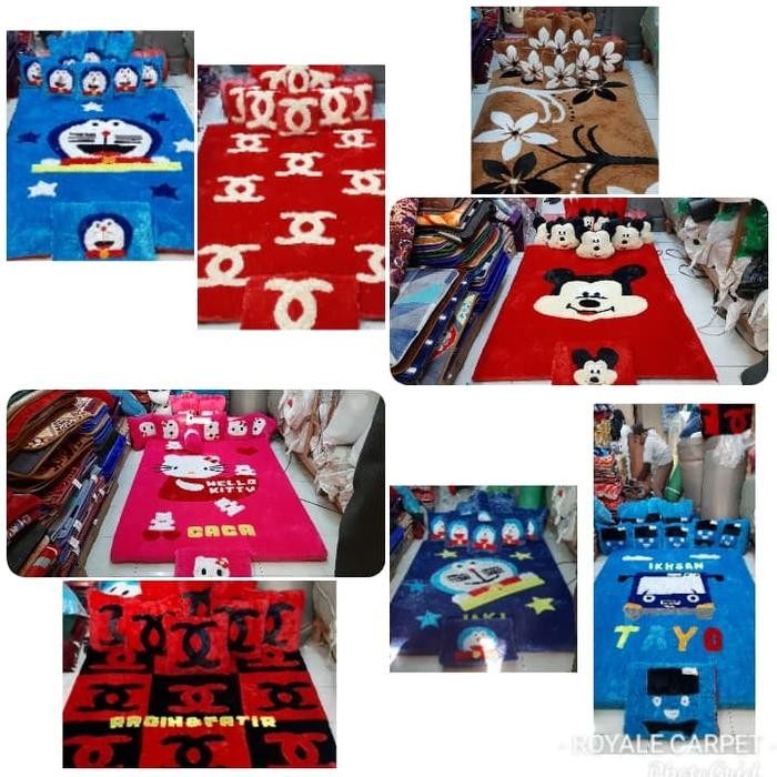 karpet set karakter TEBAL 7CM / karpet set rasfur / karpet bulu
