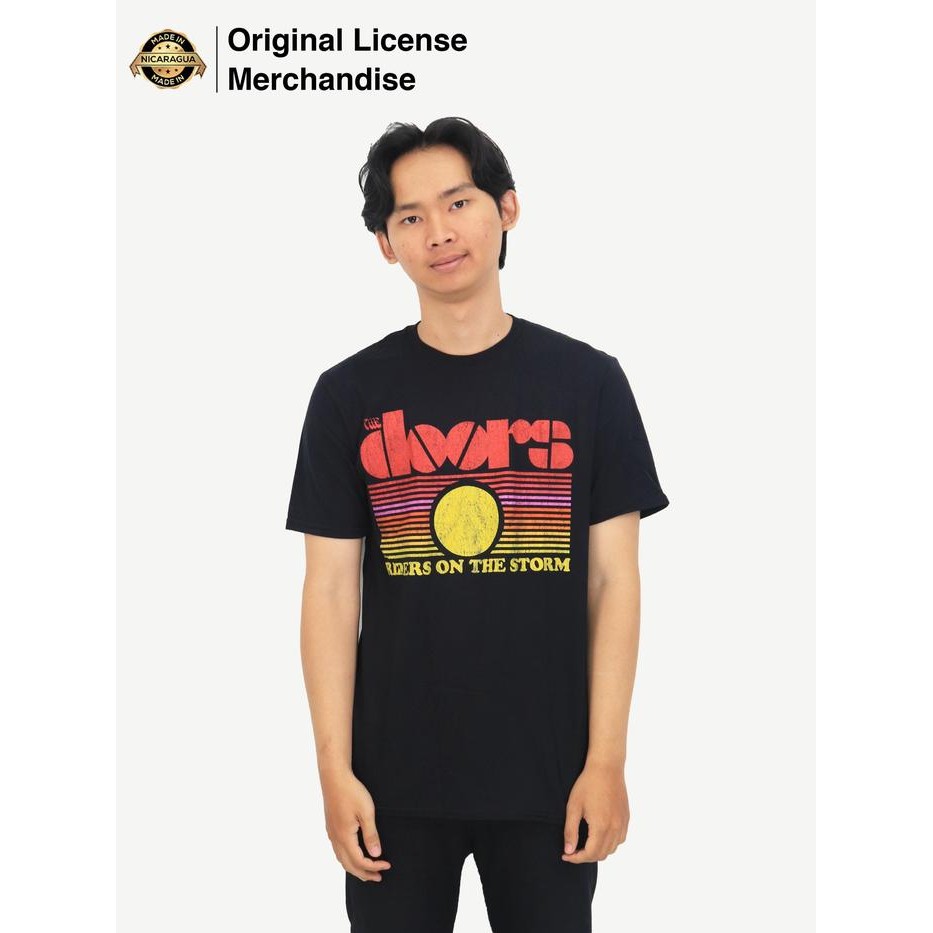 Baju Kaos Musik Band DOORS Official UK Fruit Of The Loom ROTS Sunset best seller