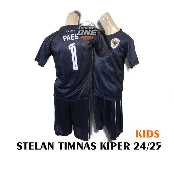 SALE Setelan Baju Kaos Sepak Bola Anak Timnas Kiper 2024/2025