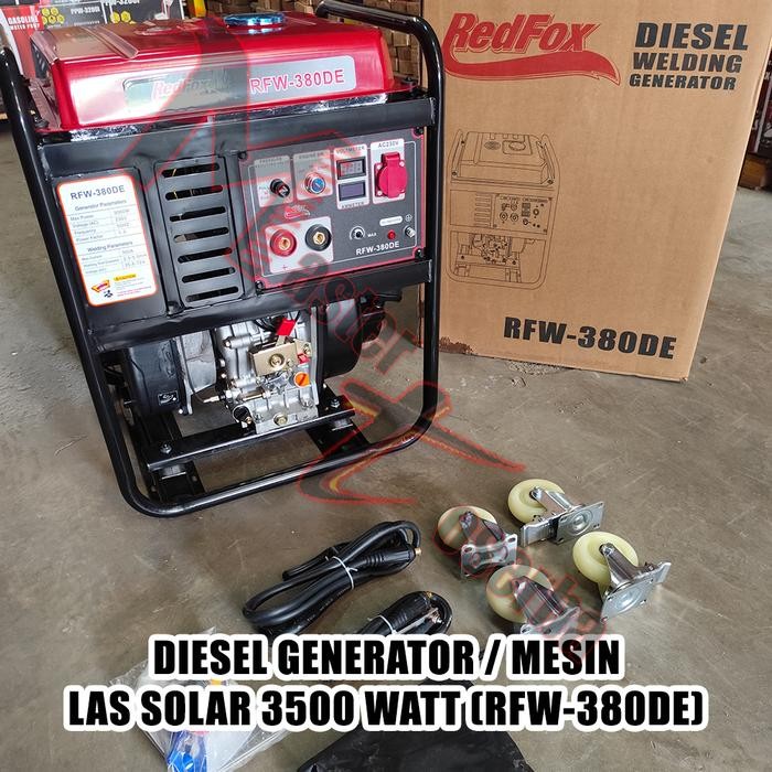 Mesin genset bisa ngelas pakai bahan bakar Solar 3500 Watt Welder Generator Diesel 380DE