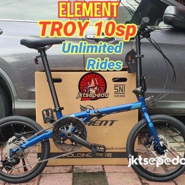 Sepeda Lipat Element Troy 10 Speed