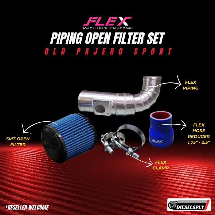 Flex Piping Open Filter Set Old Pajero Sport OPS