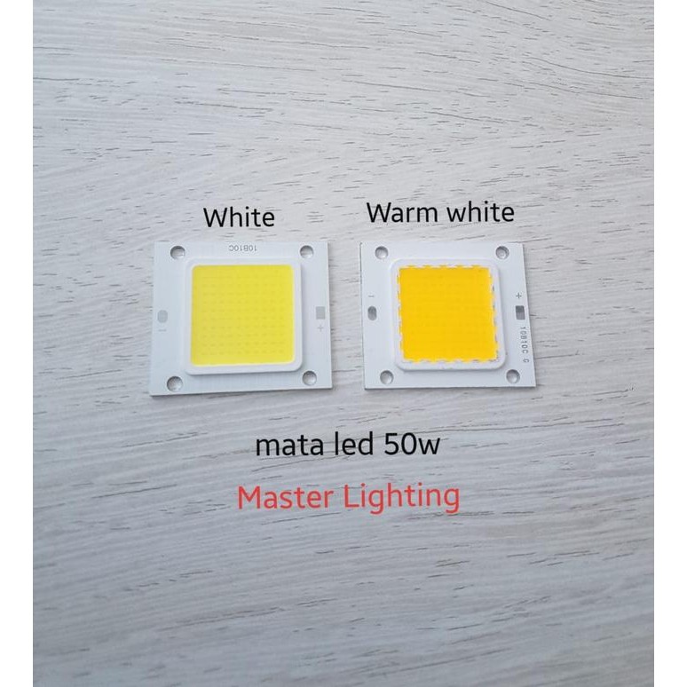 Lampu Mata Chip Led 50W Dc High Power Led Hpl Putih Warm White Biasa