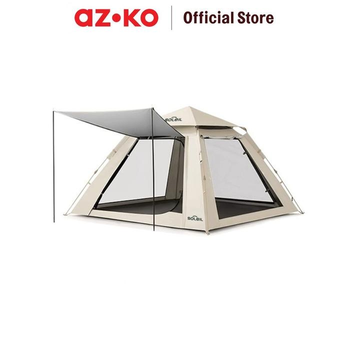 New SOLEIL 3P TENDA OTOMATIS DOUBLE DOOR - COKELAT KHAKI