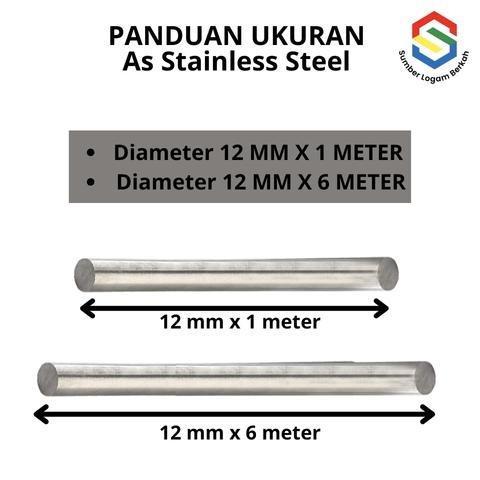 as 201 stainless steel 12 mm