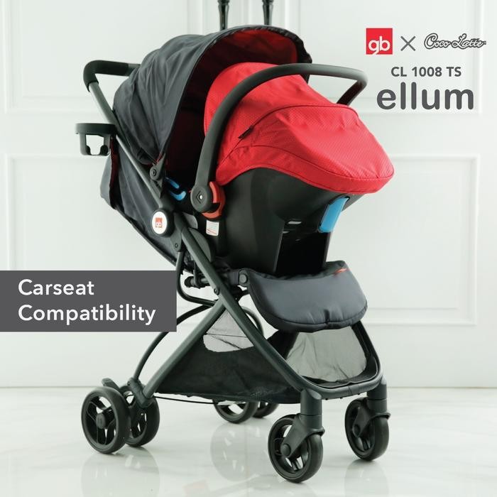 GB Stroller 1008 Ellum + Carrier