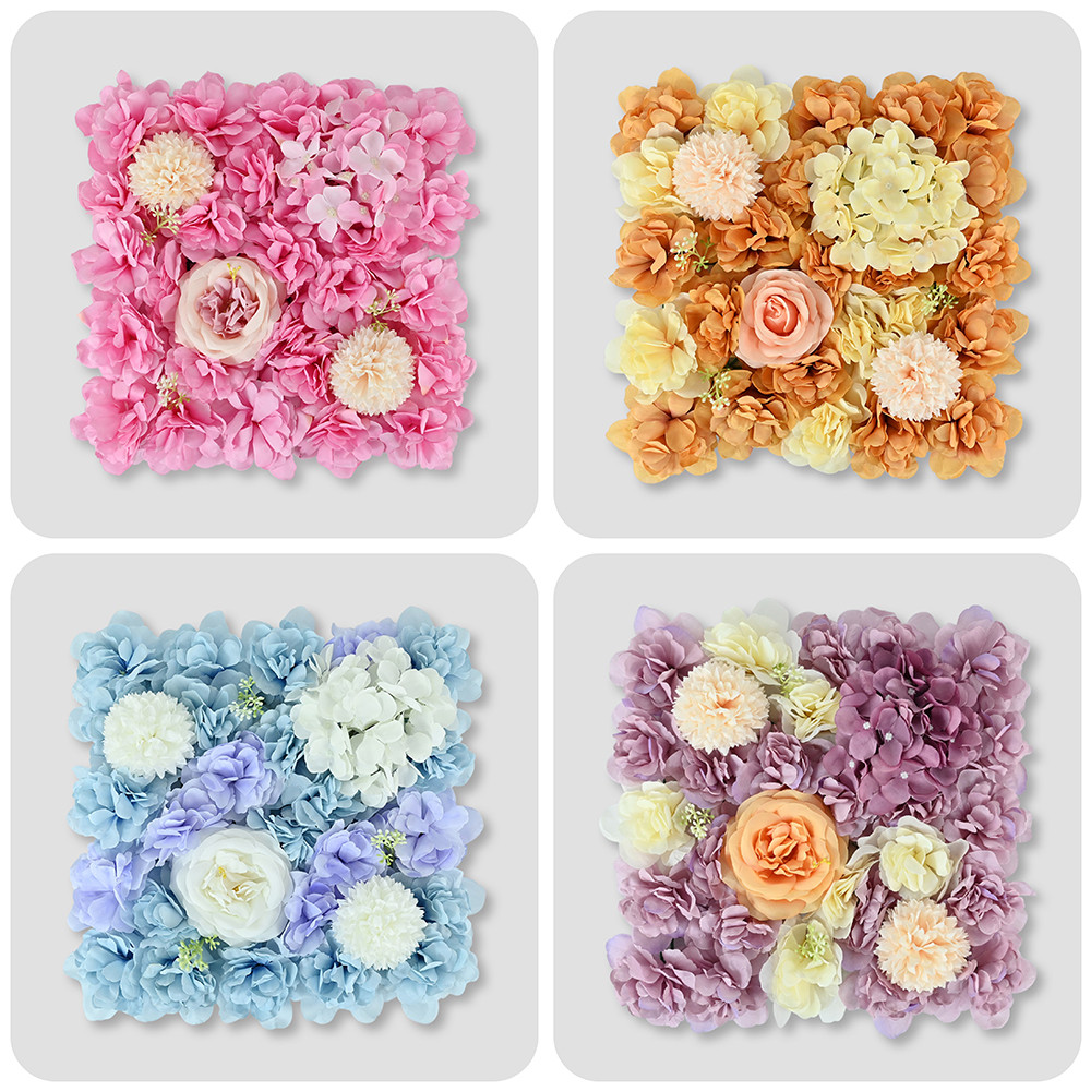 Artificial Flower Wall Panel Silk Rose Board Room Wall Decor Party Wedding Bridal and Baby Shower