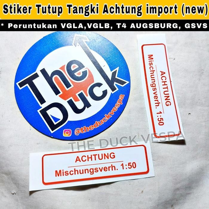 Stiker Tutup Tangki Bensin import Vespa VGLA VGLB T4 Augsburg Kongo