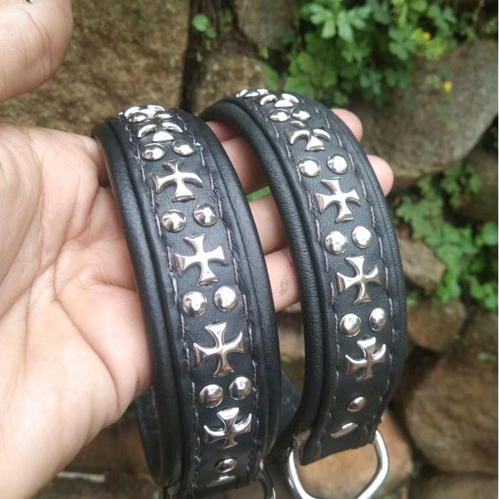 Kalung Anjing Pemburu/Collar Dog..Bahan Kulit Asli Promo 