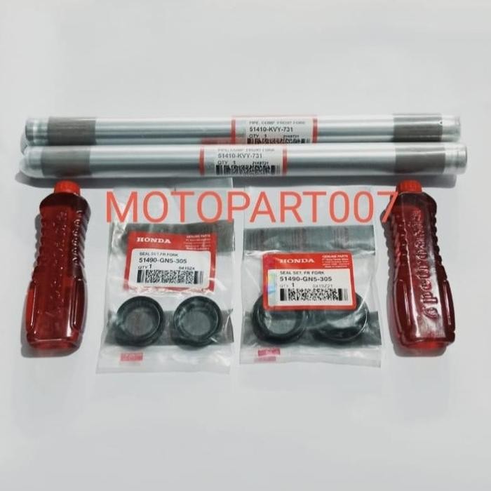 New Paket As Shock Depan Seal Shock Seal Abu Oli Honda Vario 110 Karbu Beat Lama Beat Vario 110