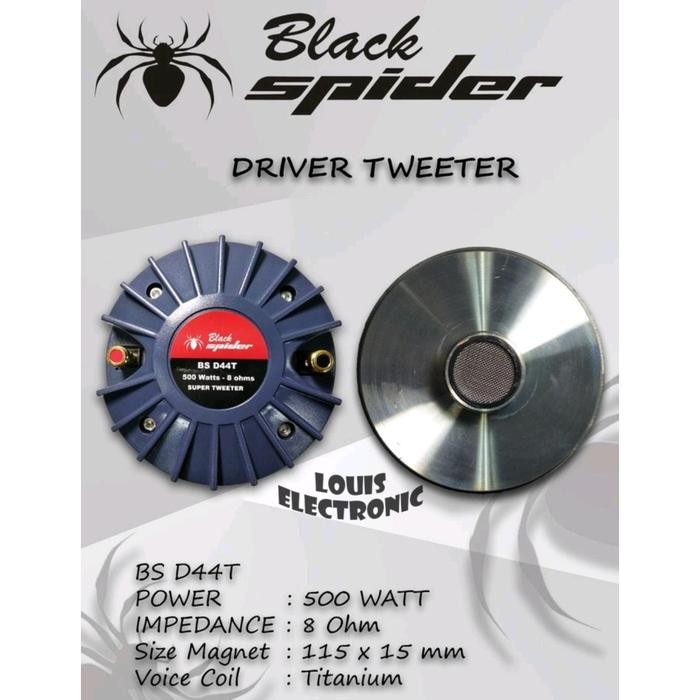 Driver Tweeter Black Spider D44M Tweeter Driver D44M 500 Watt ORIGINAL