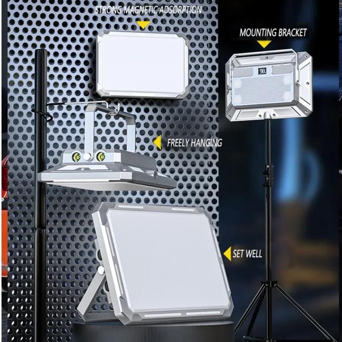 Terlaris lampu tembak usb led lampu tembak sorot kerja senter camping outdoor portable waterproof