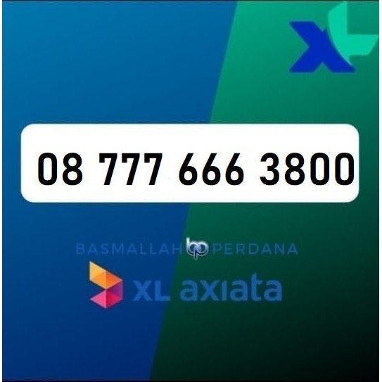 Nomor Cantik XB 777 666 3800 Perdana XL 4G 5G YOP925