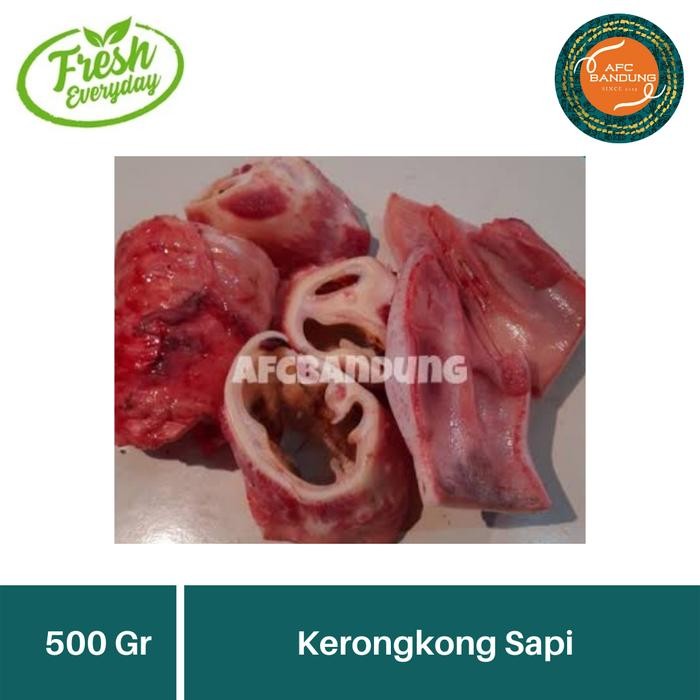 SerbaDaging- Kerongkong Sapi 500Gr Tenggorokan Sapi Krongkong 500Gr Tulang Rangu