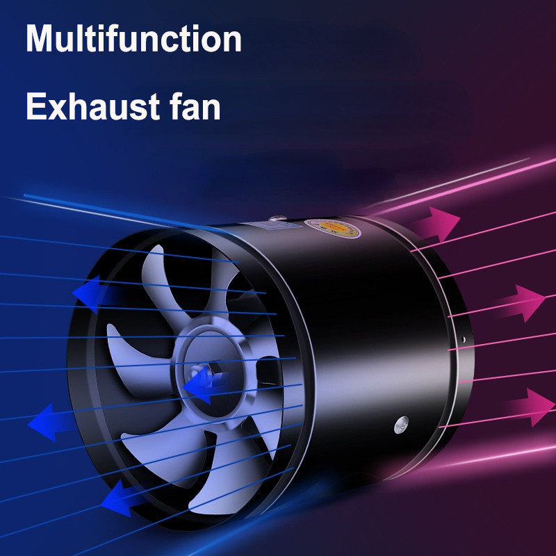 Metal Pipe Exhaust Fan Ventilation Fan Household Pipe Ventilation Exhaust Fan Mini Exhaust Fan Bathr