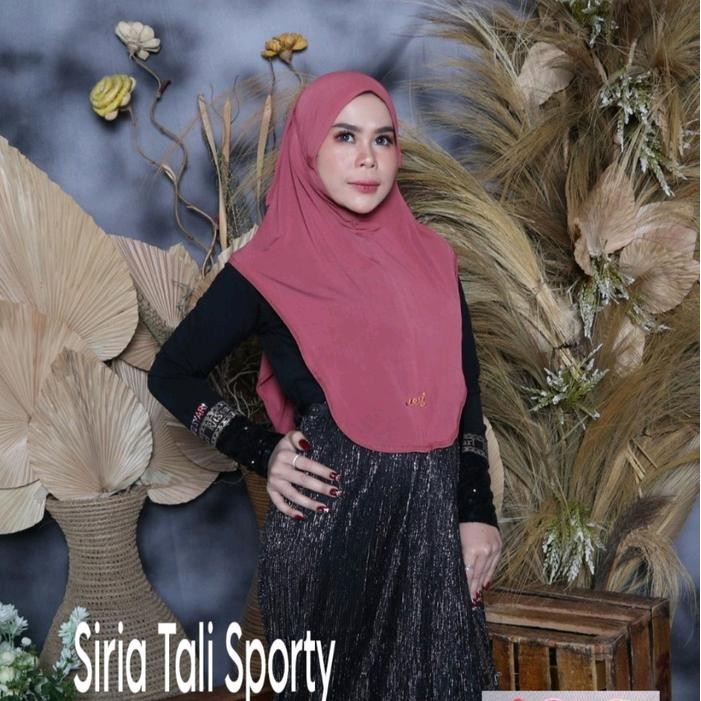 KirimCpT- 0150 Jilbab Doa Ibu Siria Sporty Tali Lonceng Jersey High Quality/Hijab Doi Bergo 2