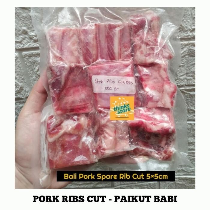 ge4i- Iga Babi Bali Bakut-Paikut-Bakut Babi-Iga Babi Potong Siap Masak